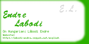 endre labodi business card